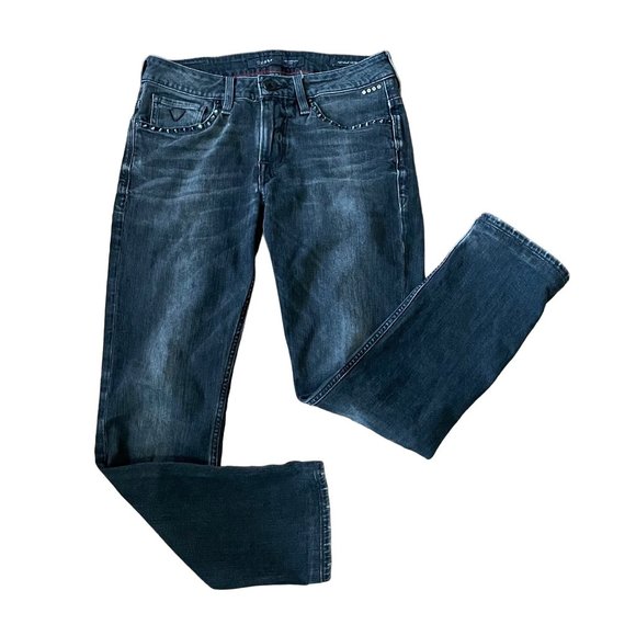 Guess Denim - GUESS LOS ANGELES 1981 Dark Gray FAIRFAX SKINNY JEANS Women size 28
